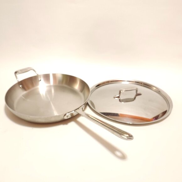 ALL CLAD Stainless w d5 Sautee Pan 13" with Lid - Picture 1 of 7